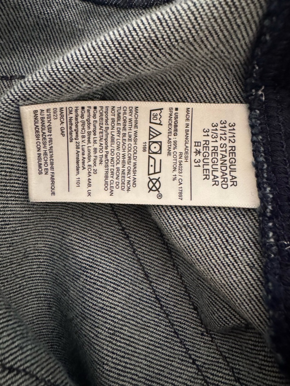 Gap 90s Loose High-Rise Straight Leg Jeans in Dark Indigo - Picture 5 of 5